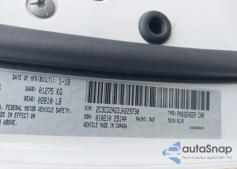 2018 Dodge Challenger Sxt Plus z USA, uszkodzony, nr VIN 2C3CDZAG3JH229730